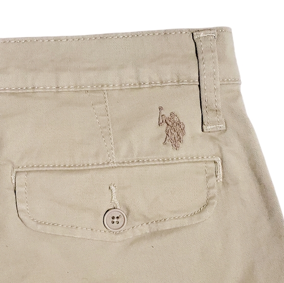US Polo Assn Mens Hartford Stretch Twill Shorts Oxford Tan Size 30 NWT - Picture 6 of 7